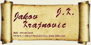 Jakov Krajnović vizit kartica